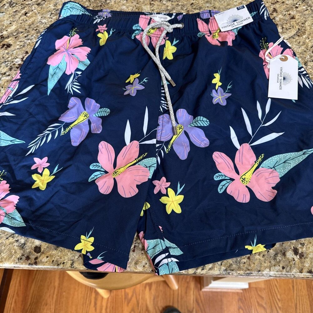 Vintage Summer Men’s‎ TROPICAL Volley Swimsuit XXL